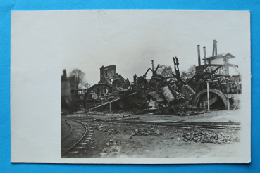 Foto Ansichtskarte AK Foreste Zuckerfabrik 1918 Frankreich France 02 Aisne